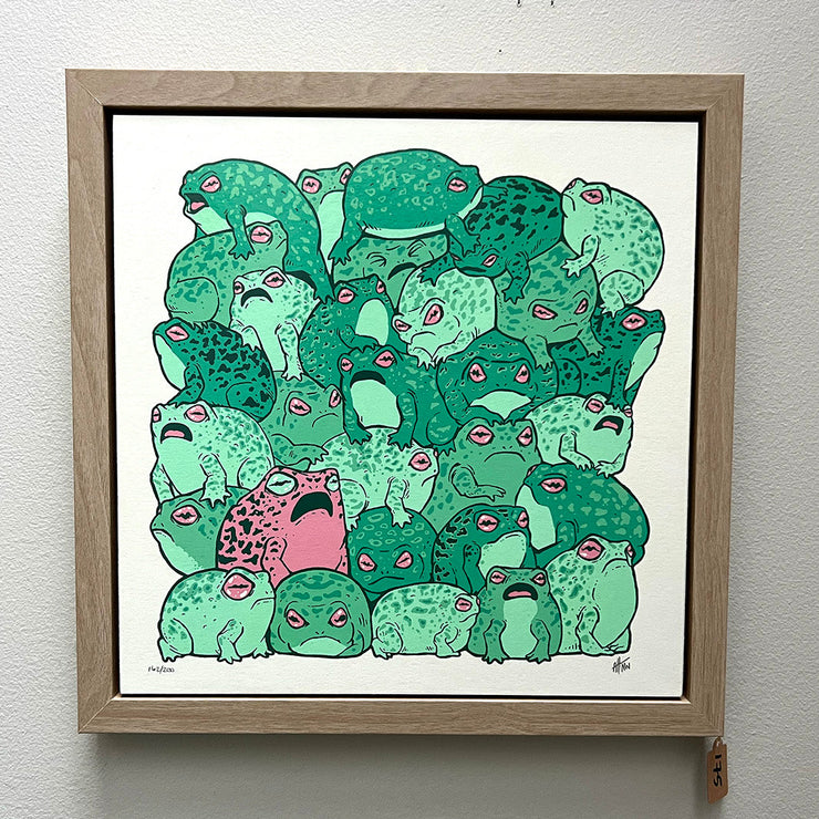 Framed Frogpile